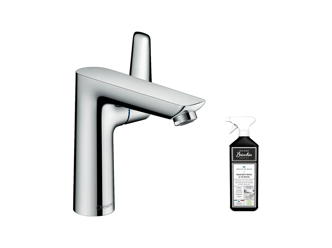 Mitigeur lavabo HANSGROHE Talis E 150 - Taille S + nettoyant Briochin