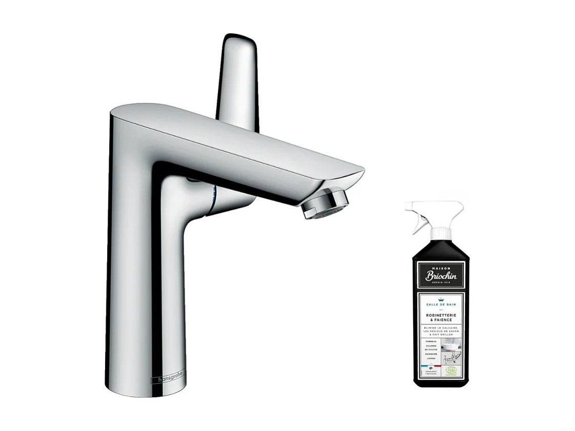 Mitigeur lavabo HANSGROHE Talis E 150 - Taille S + nettoyant Briochin
