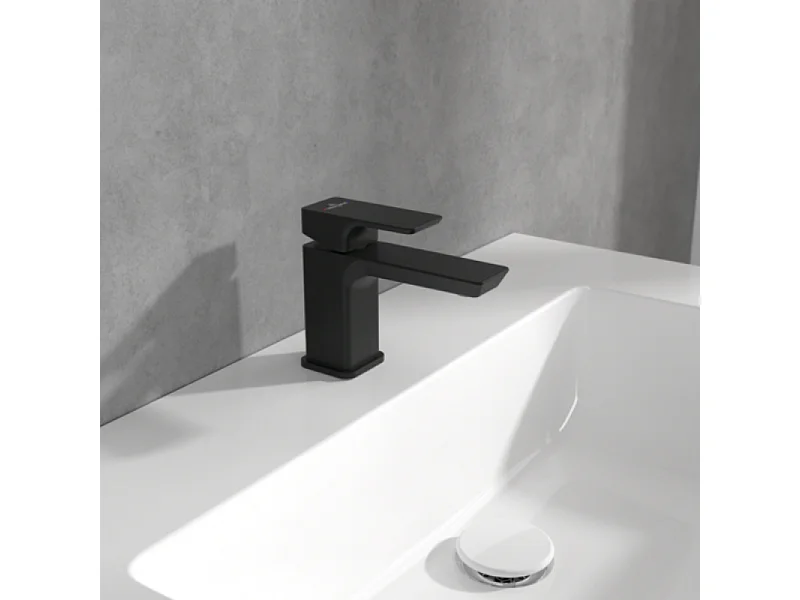 Mitigeur lavabo compact VILLEROY ET BOCH Subway 3.0 sans tirette Matt Black