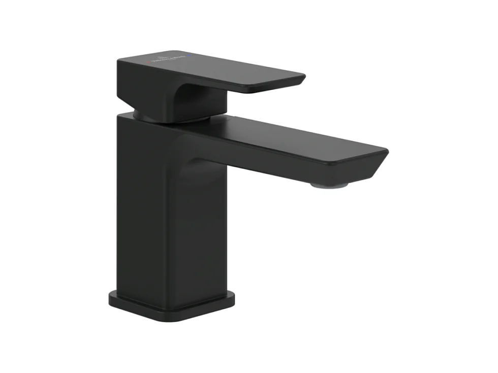 Mitigeur lavabo compact VILLEROY ET BOCH Subway 3.0 sans tirette Matt Black