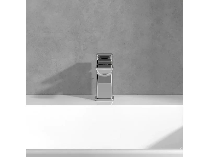 Mitigeur lavabo compact VILLEROY ET BOCH Subway 3.0 sans tirette Matt Black