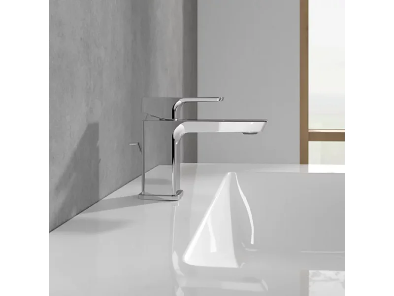 Mitigeur lavabo compact VILLEROY ET BOCH Subway 3.0 sans tirette Matt Black