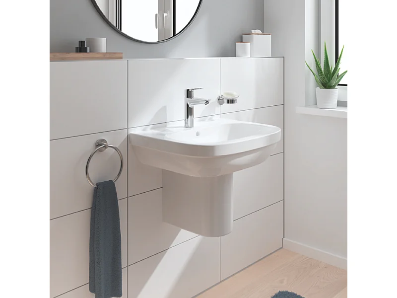 Mitigeur lavabo GROHE Quickfix Start 2021 avec vidage Push-Open taille M chromé + microfibre