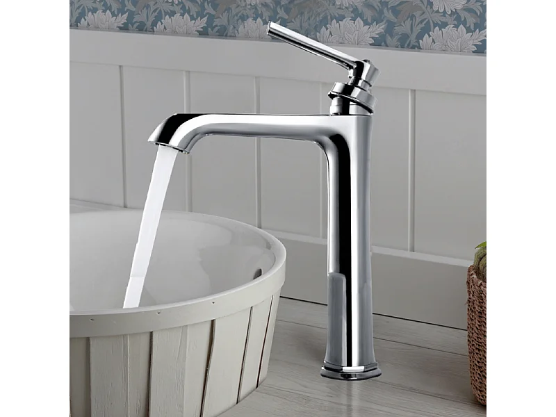 Lot de deux mitigeurs PAINI retro lavabo haut Lady's 180 Chromé