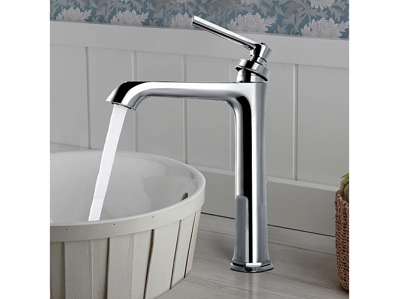 Lot de deux mitigeurs PAINI retro lavabo haut Lady's 180 Chromé