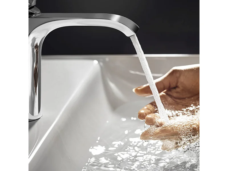 Mitigeur lavabo HANSGROHE Vivenis 110 avec tirette et vidage chromé