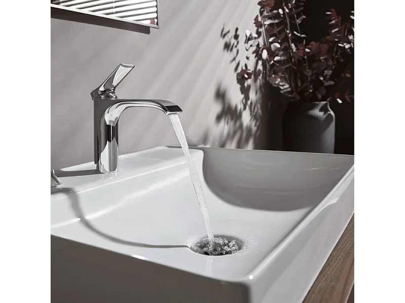 Mitigeur lavabo HANSGROHE Vivenis 110 avec tirette et vidage chromé