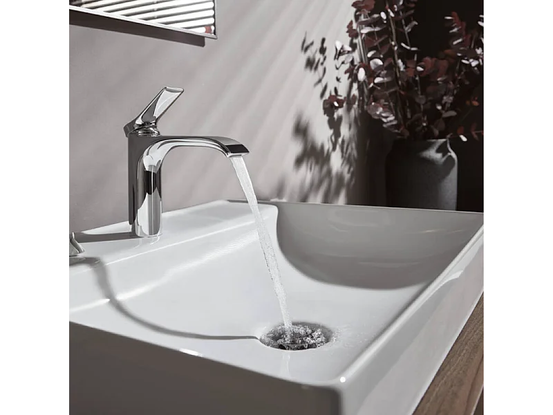 Mitigeur lavabo HANSGROHE Vivenis 110 avec tirette et vidage chromé