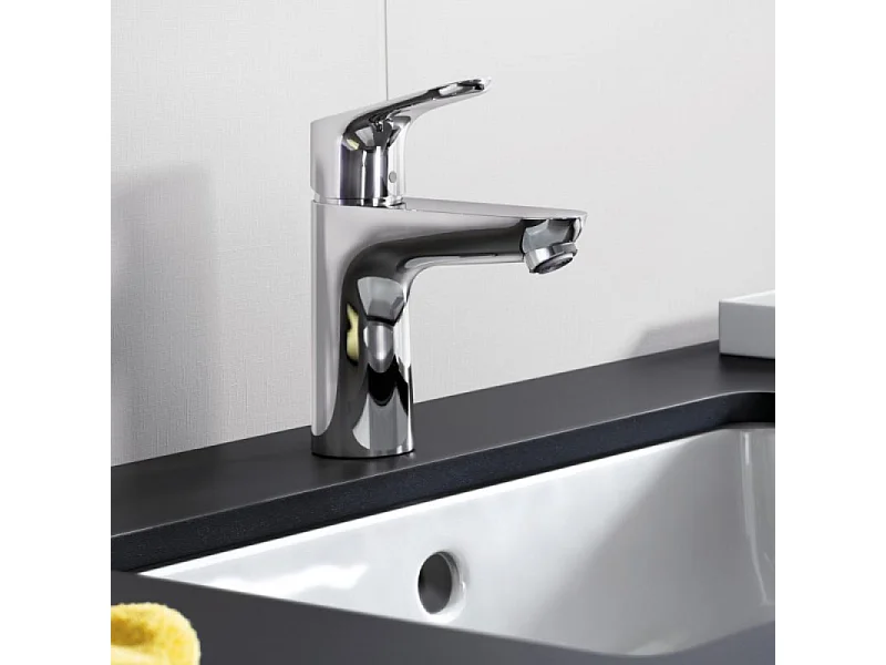 Mitigeur lavabo HANSGROHE 100 Eco C3 avec tirette et vidage chrome + nettoyant Briochin