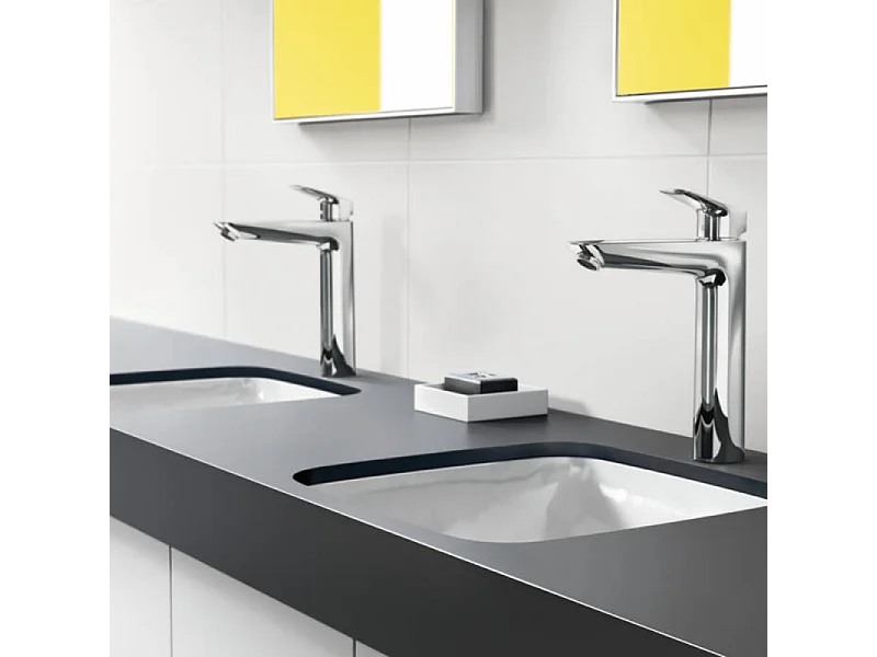 Mitigeur lavabo HANSGROHE 100 Eco C3 avec tirette et vidage chrome + nettoyant Briochin