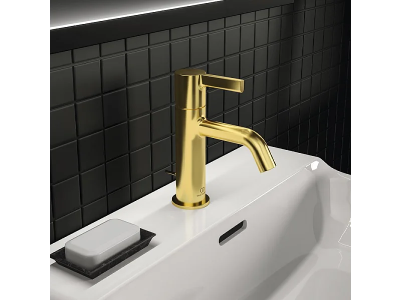 Lot de deux mitigeurs lavabo IDEAL STANDARD Joy avec tirette Or