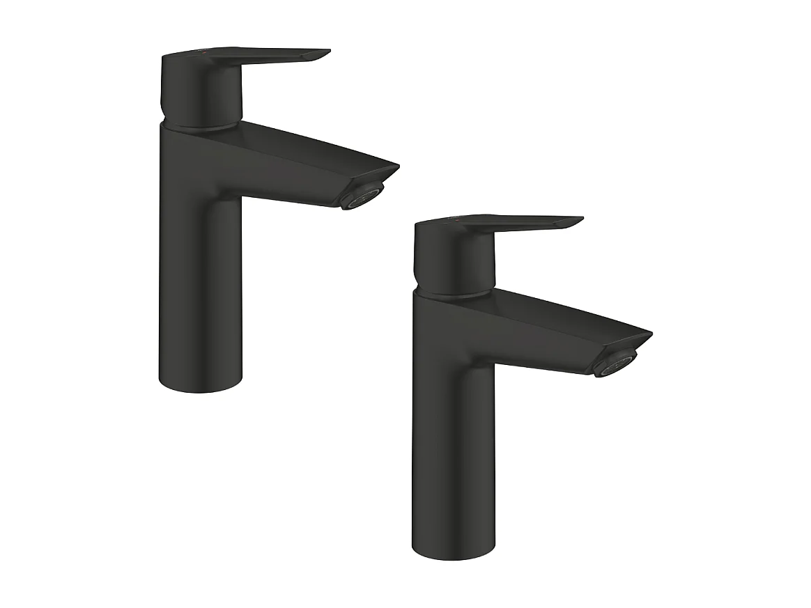 Lot de 2 mitigeurs lavabo GROHE Start noir M
