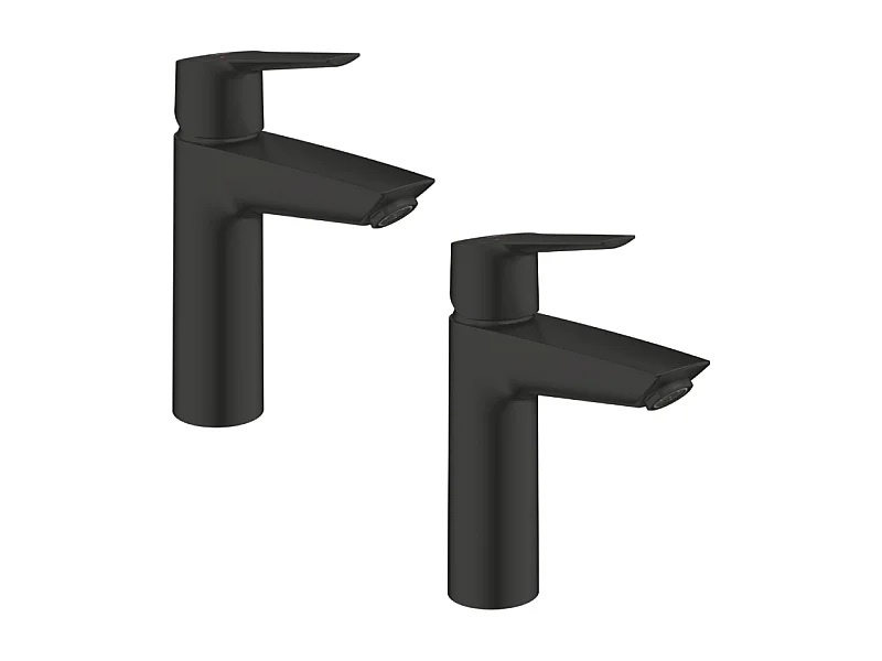 Lot de 2 mitigeurs lavabo GROHE Start noir M