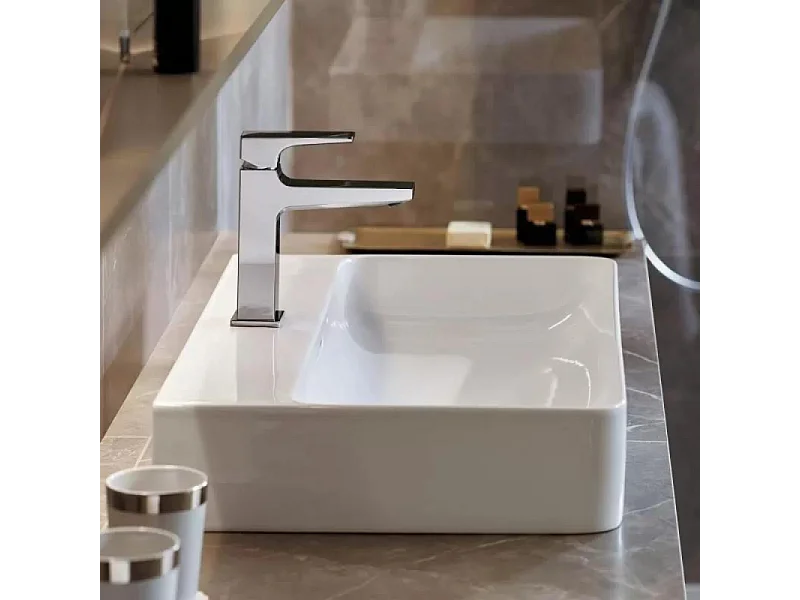 Mitigeur lavabo HANSGROHE Metropol 110 CoolStart poignée manette chrome + nettoyant Briochin