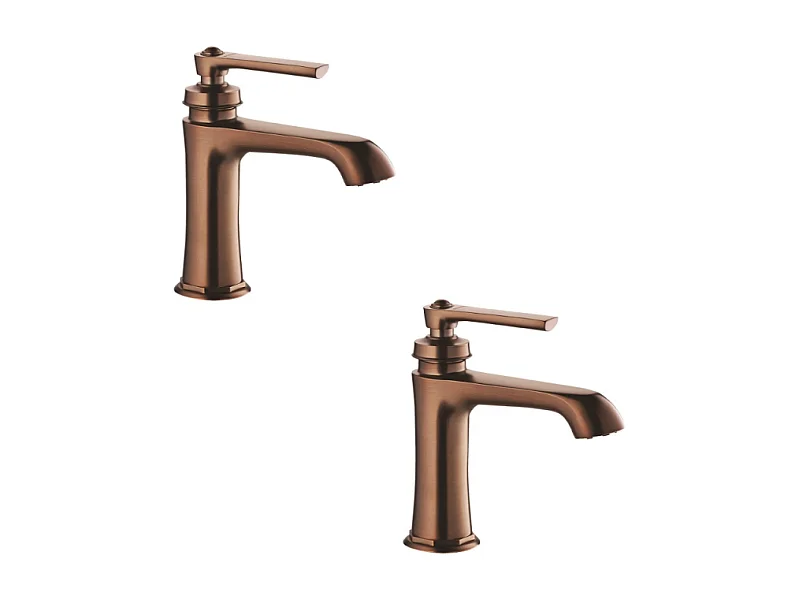 Lot de deux mitigeurs PAINI lavabo retro Lady's 100 Auburn