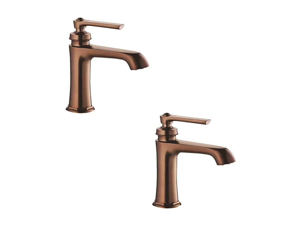 Lot de deux mitigeurs PAINI lavabo retro Lady's 100 Auburn