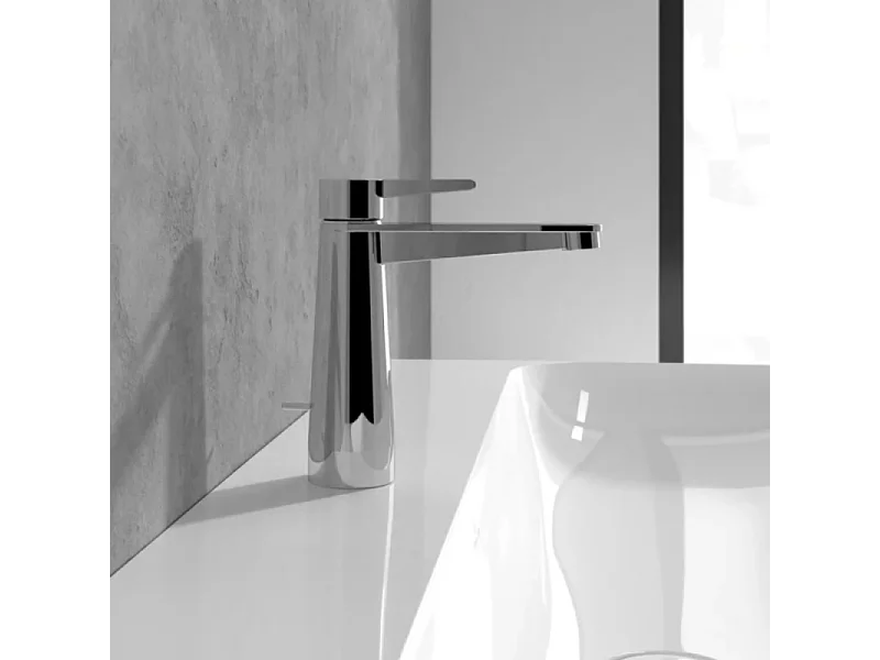 Mitigeur lavabo VILLEROY ET BOCH Conum ouverture dessus avec tirette Chrome