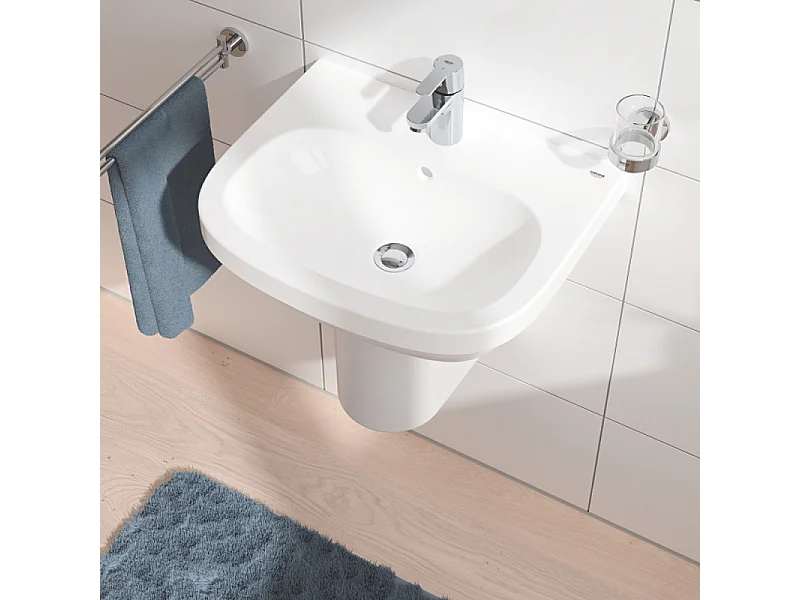Mitigeur lavabo GROHE Quickfix Get Taille S avec tirette et vidage + nettoyant GrohClean