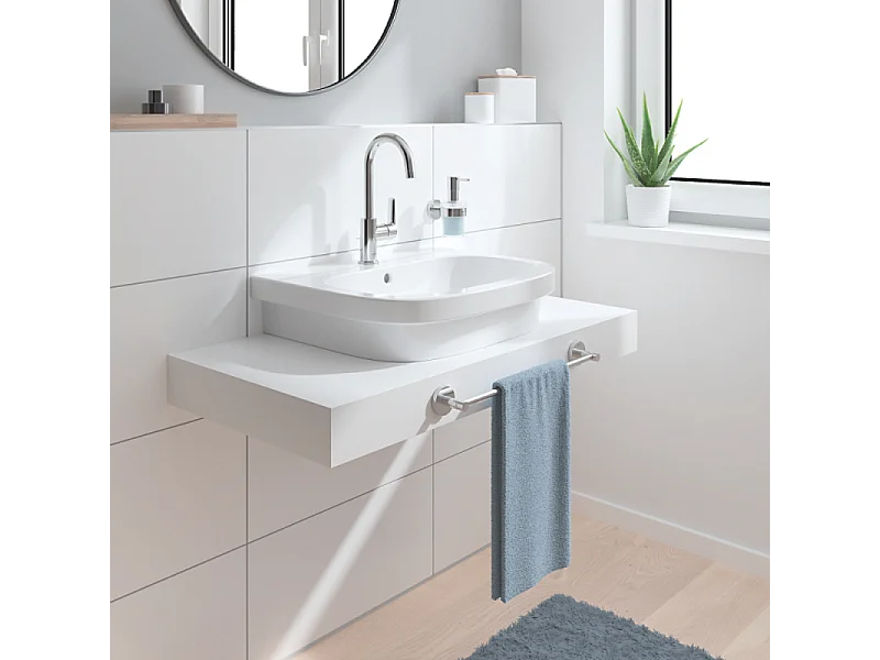 Lot de deux Mitigeurs lavabo bec de cygne GROHE Start 2021 L avec vidage