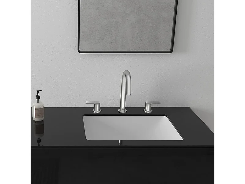 Mélangeur lavabo HANSGROHE 3 trous avec tirette et vidage chrome + nettoyant Briochin