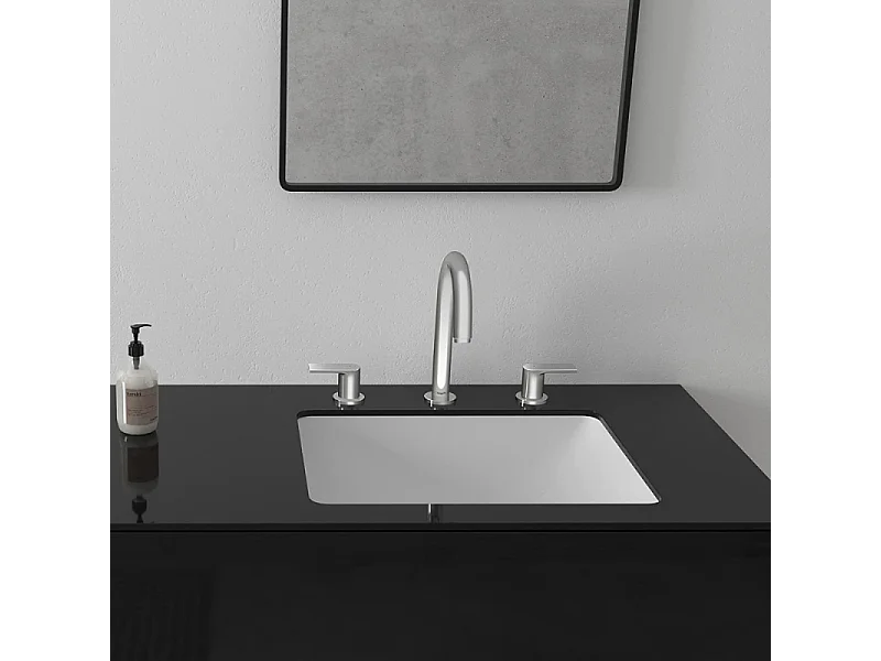 Mélangeur lavabo HANSGROHE 3 trous avec tirette et vidage chrome + nettoyant Briochin