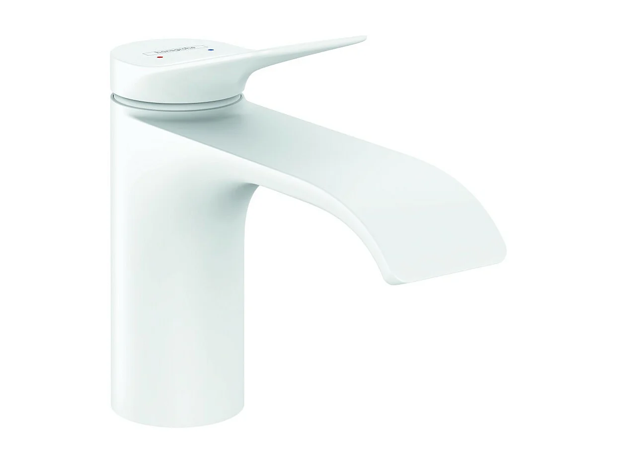HANSGROHE Mitigeur de lavabo 80 sans tirette ni vidage blanc mat