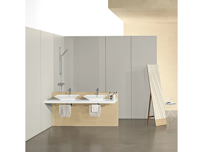 Lot de 2 mitigeurs lavabo haut JACOB DELAFON Aleo+ avec vidage chromés