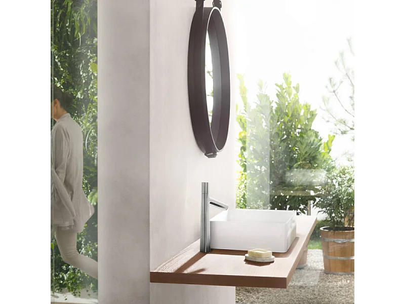 Mitigeur lavabo HANSGROHE 190, sans tirette ni vidage chrome + nettoyant Briochin