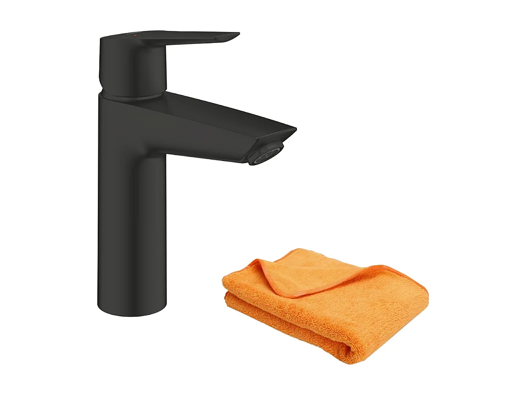 Mitigeur lavabo GROHE Start noir M + microfibre