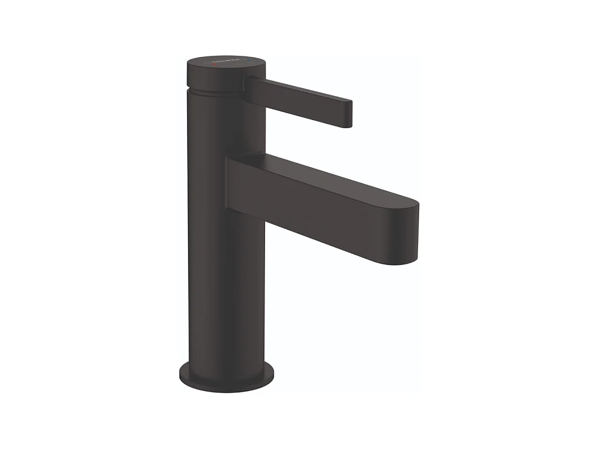HANSGROHE Mezclador de lavabo 100, desagüe Finoris Push-Open negro mate