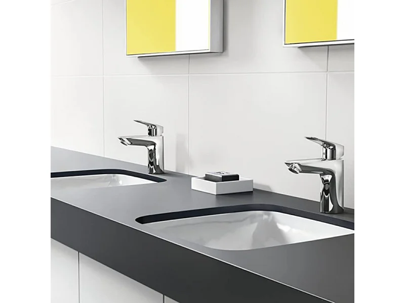 Mitigeur lavabo HANSGROHE Logis 100 Chromé + nettoyant Briochin