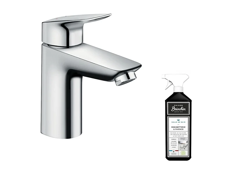 Mitigeur lavabo HANSGROHE Logis 100 Chromé + nettoyant Briochin