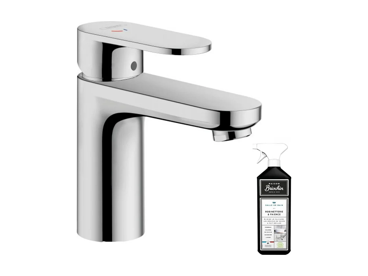 Mitigeur lavabo HANSGROHE Vernis Blend 70 CoolStart avec tirette et vidage Chromé + nettoyant Briochin