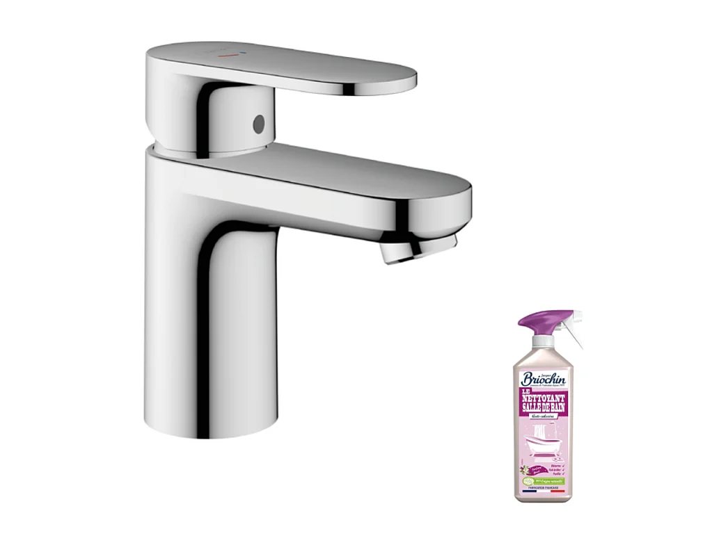 Mitigeur lavabo HANSGROHE Vernis Blend 70 CoolStart avec tirette et vidage Chromé + nettoyant Briochin