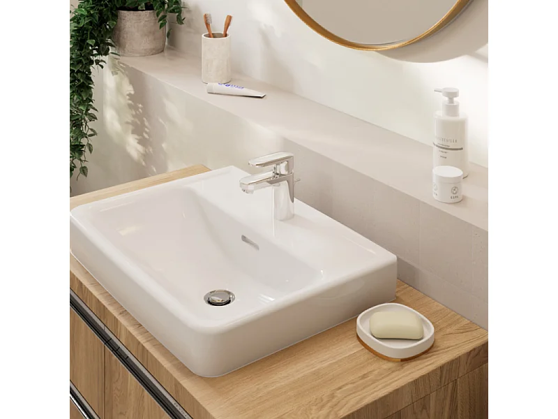 Mitigeur lavabo HANSGROHE Vernis Blend 70 CoolStart avec tirette et vidage Chromé + nettoyant Briochin