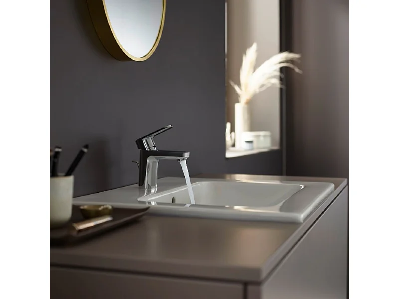 Mitigeur lavabo HANSGROHE Vernis Blend 70 CoolStart avec tirette et vidage Chromé + nettoyant Briochin