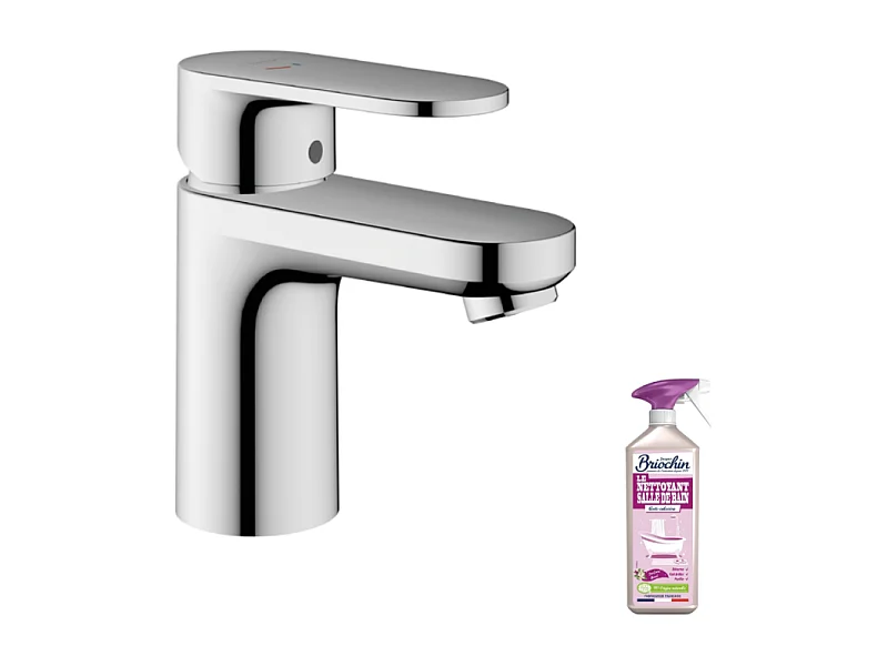 Mitigeur lavabo HANSGROHE Vernis Blend 70 CoolStart avec tirette et vidage Chromé + nettoyant Briochin