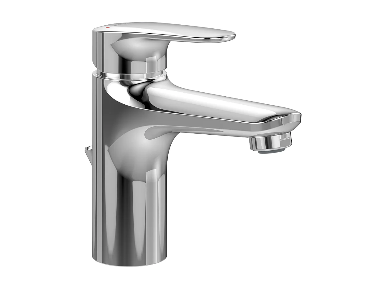 Mitigeur lavabo VILLEROY ET BOCH O.novo Start avec tirette chrome