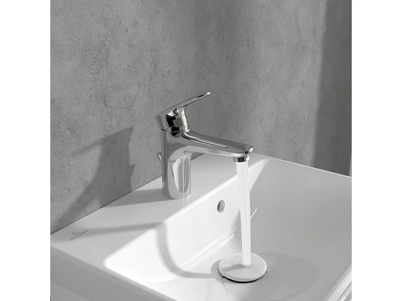 Mitigeur lavabo VILLEROY ET BOCH O.novo Start avec tirette chrome