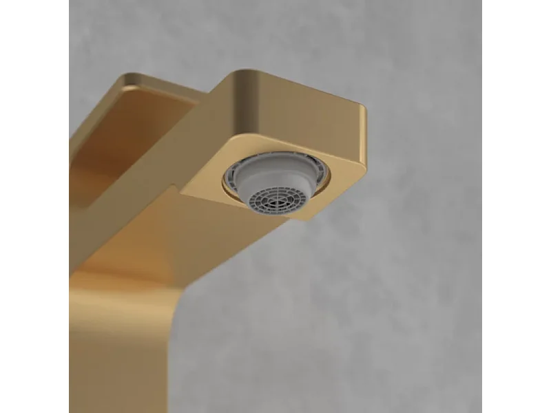 Mitigeur lavabo VILLEROY ET BOCH Architectura Square sans tirette Or brossé