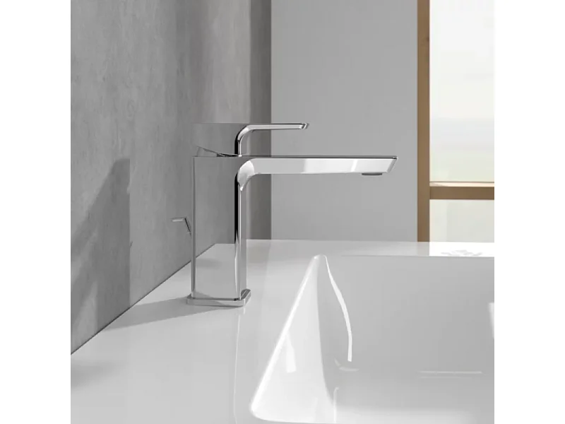 Villeroy & Boch Subway 3.0 Robinetterie monocommande pour lavabo sans dispositif de vidage, Matt Black