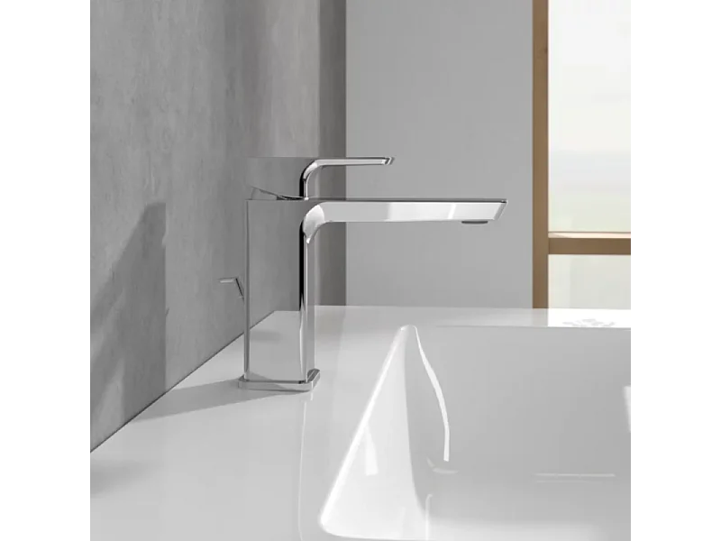 Villeroy & Boch Subway 3.0 Robinetterie monocommande pour lavabo sans dispositif de vidage, Matt Black