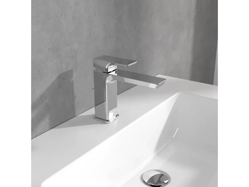 Villeroy & Boch Subway 3.0 Robinetterie monocommande pour lavabo sans dispositif de vidage, Matt Black
