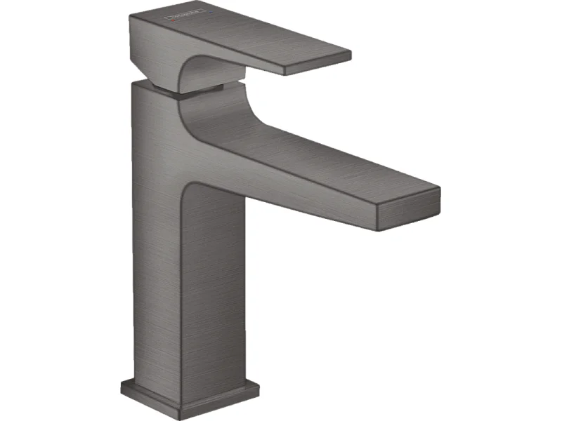 HANSGROHE Mitigeur lavabo Metropol 110 poignée manette, bonde Push-Open noir chromé brossé