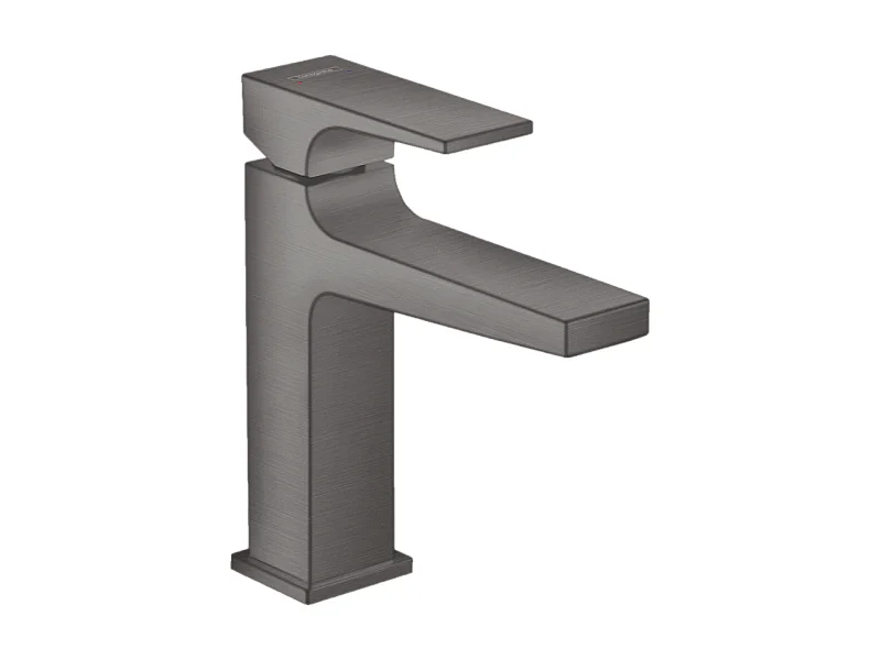 HANSGROHE Mitigeur lavabo Metropol 110 poignée manette, bonde Push-Open noir chromé brossé