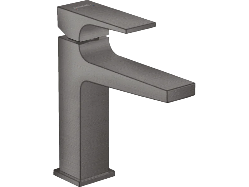 HANSGROHE Mitigeur lavabo Metropol 110 poignée manette, bonde Push-Open noir chromé brossé
