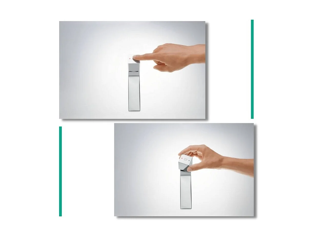 HANSGROHE Mezclador de lavabo Metropol, botón Select Push-Open, cromo