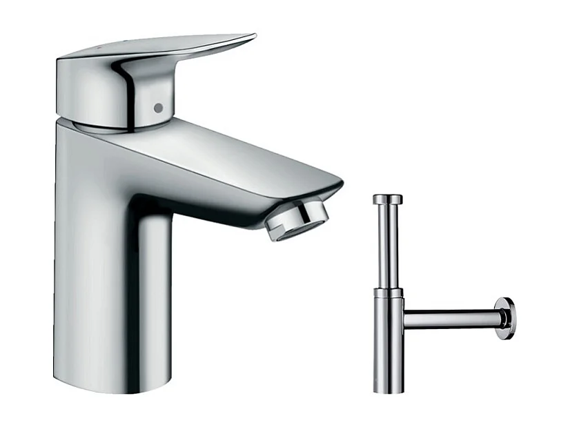 Mitigeur lavabo HANSGROHE Logis 100 + siphon FlowStar S