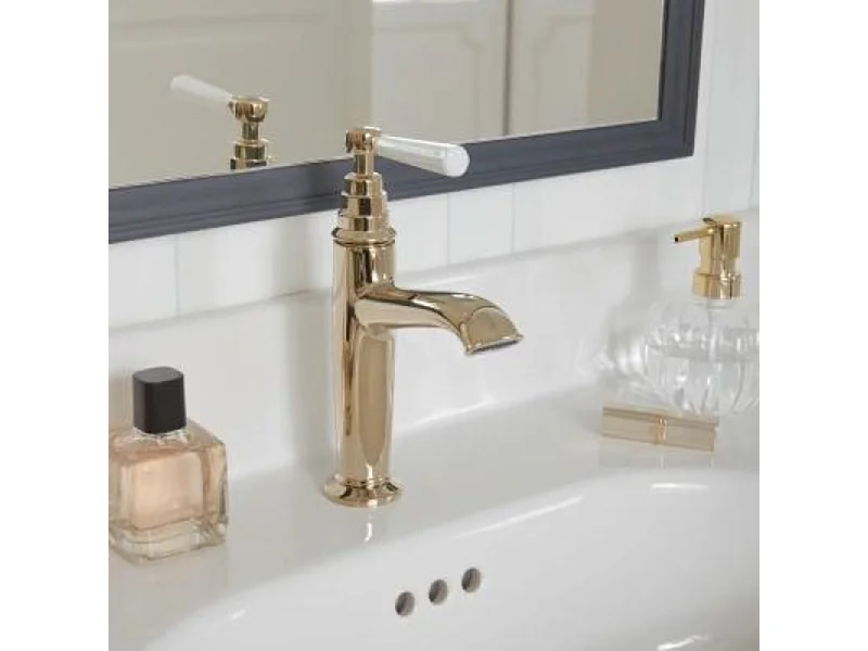 Mitigeur lavabo JACOB DELAFON Cléo 1889 or beige + nettoyant Briochin