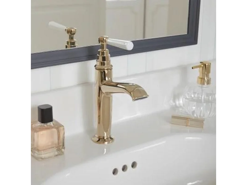 Mitigeur lavabo JACOB DELAFON Cléo 1889 or beige + nettoyant Briochin